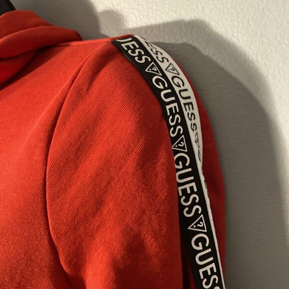 Guess Women's Los Angeles Crop Hoodie Size‎ XS Red Stripes Guess - Picture 5 of 7